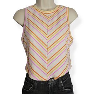 Wild Fable Striped Crop Top Medium Jrs.